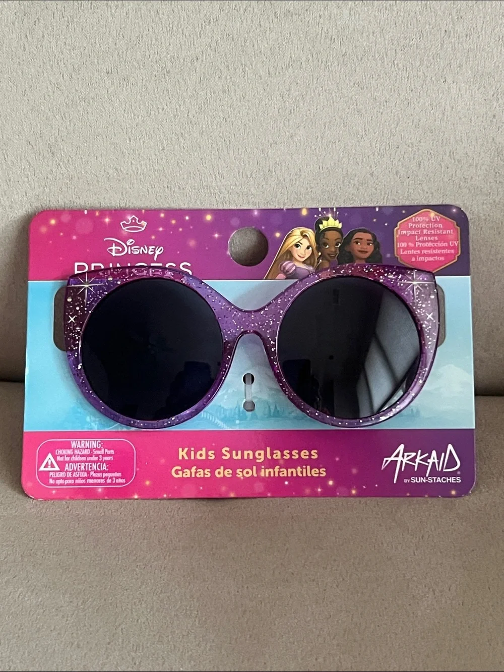 NWT Disney Princess Purple Glitter Girls Sunglasses 🕶️